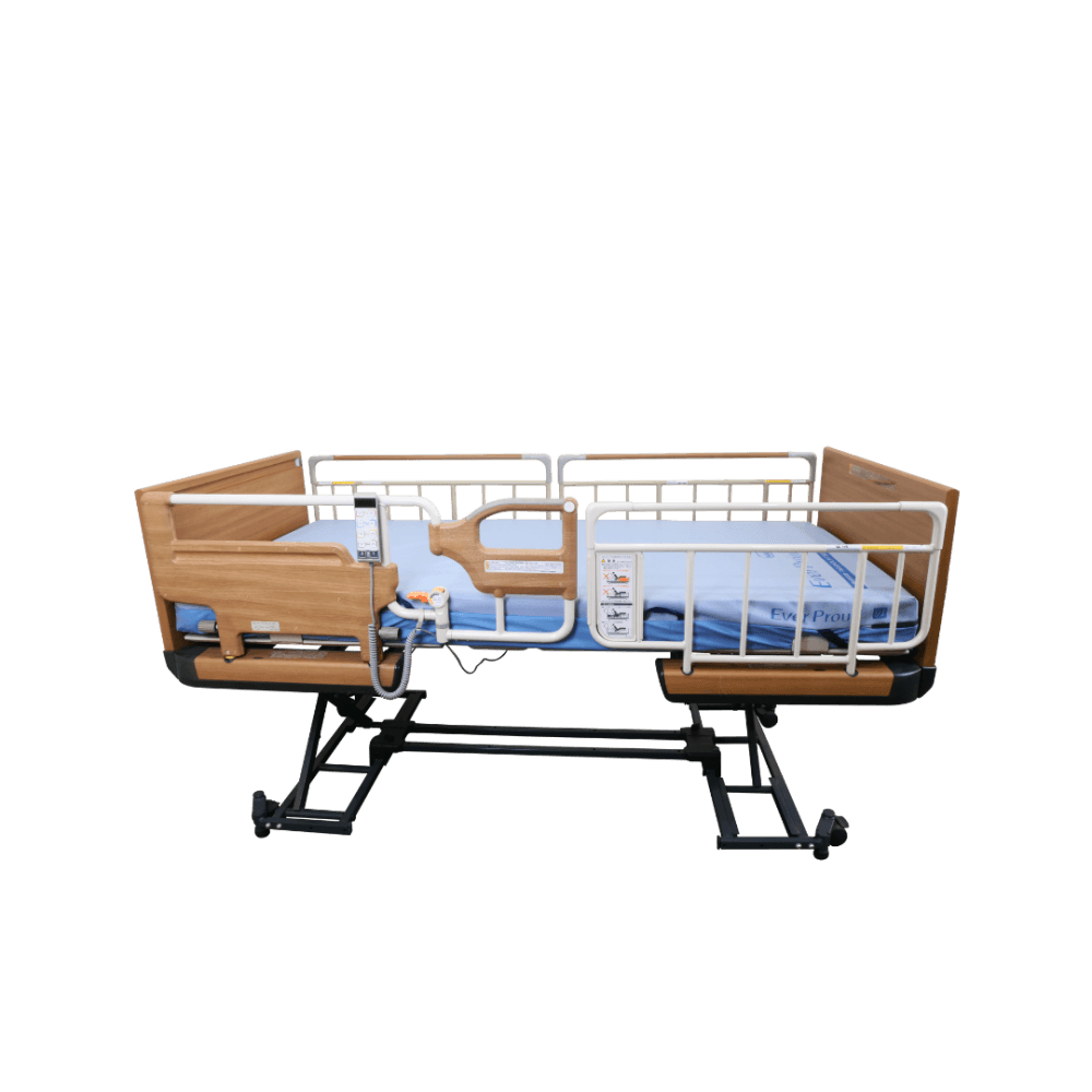 เตียงผู้ป่วยไฟฟ้า PARAMOUNT BED รุ่น Rakusho Z สีไม้ พร้อมที่นอน รุ่น Ever Proud_3